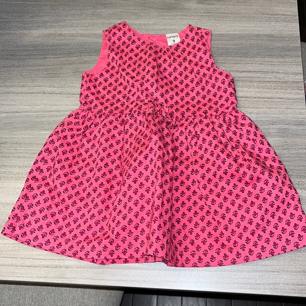 Baby Girl Pink Dress (Size 9 Months)